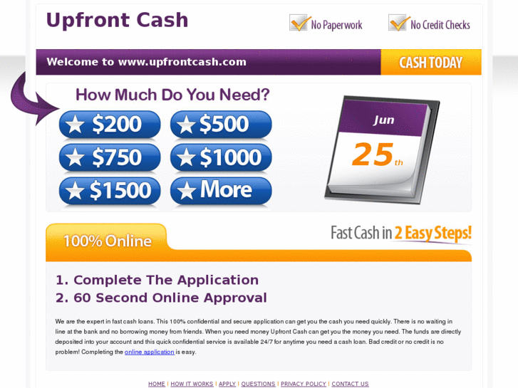 www.upfrontcashcom.com