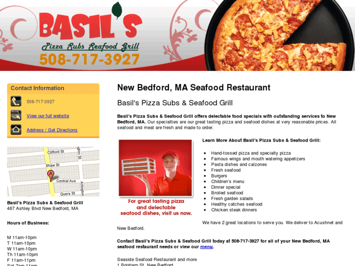 www.basilspizzaseafood.com