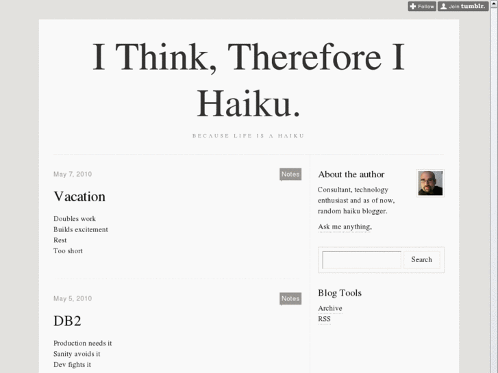 www.ithinkthereforeihaiku.com