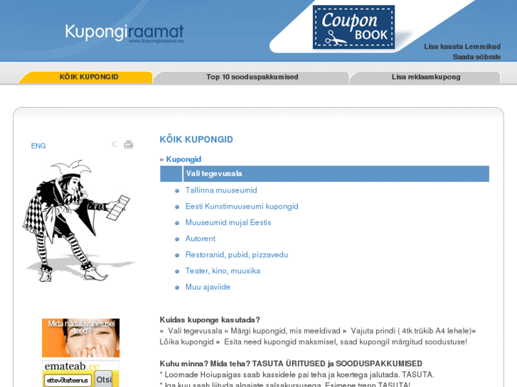 www.kupongiraamat.ee