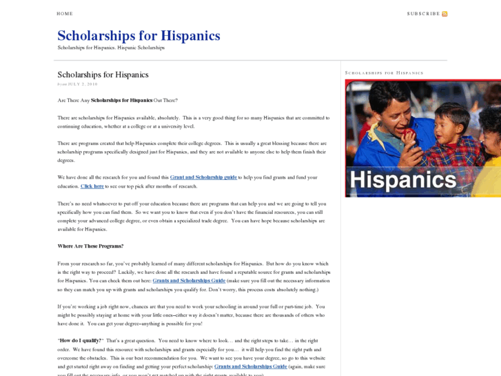 www.scholarships4hispanics.com