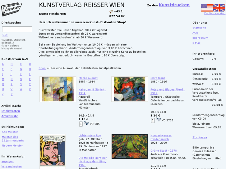 www.reisser-kunstpostkarten.de