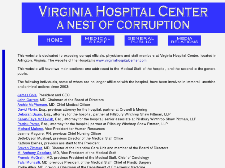 www.virginiahospitalcenter.info