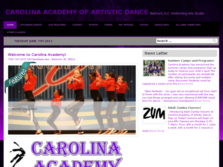 www.carolinaartisticdance.com