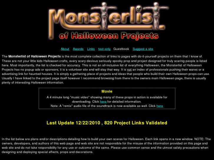 www.halloweenmonsterlist.info