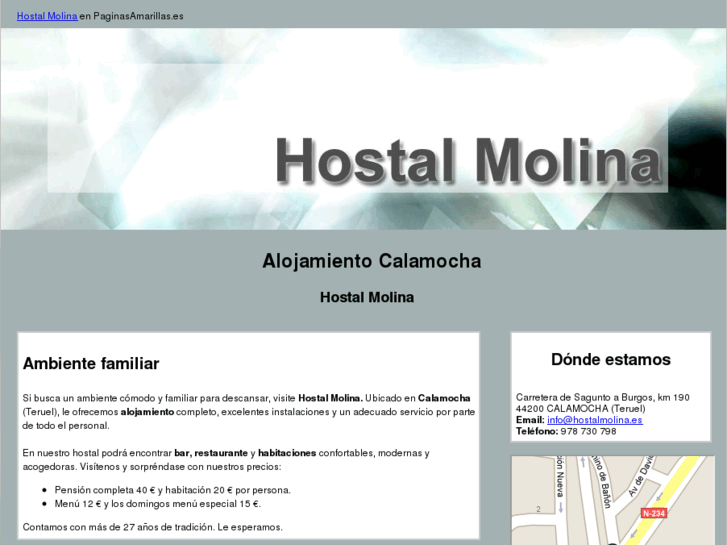 www.hostalmolina.es