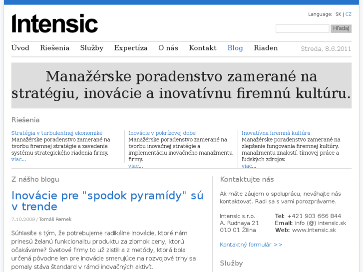 www.intensic.sk