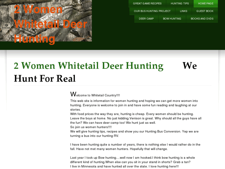 www.2womenwhitetaildeerhunting.com