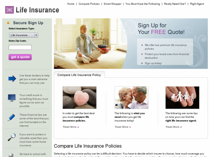 www.comparelifeinsurancepolicy.com