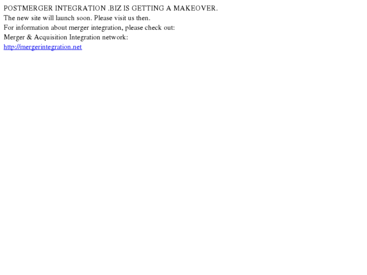 www.postmergerintegration.biz