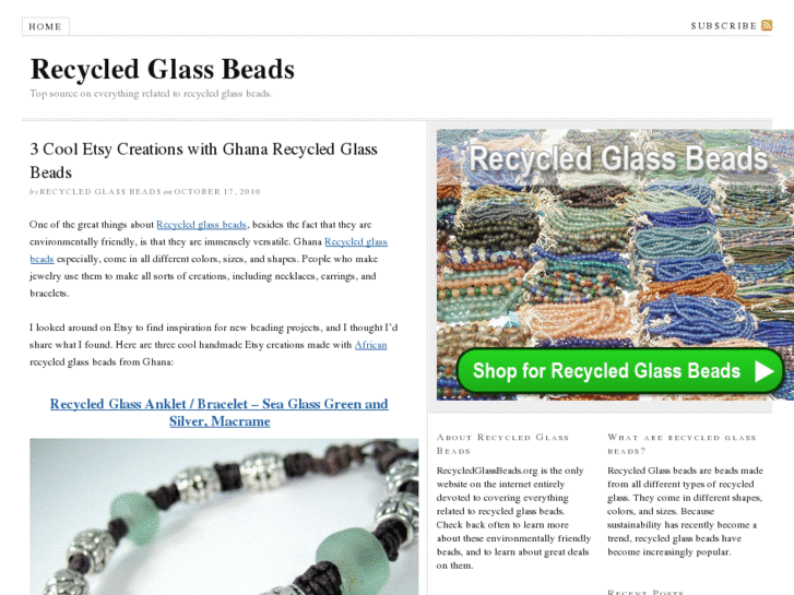 www.recycledglassbeads.org