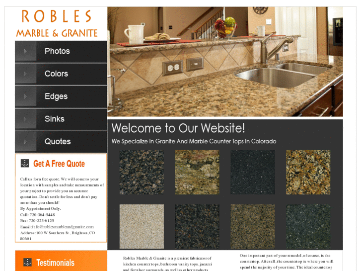 www.roblesmarbleandgranite.com