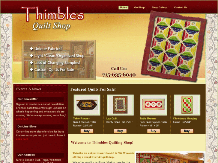 www.thimblesquiltshop.com