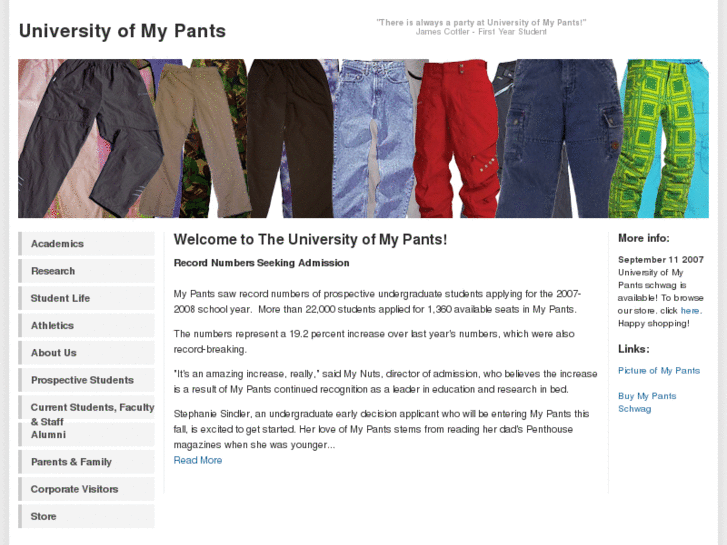 www.universityofmypants.com