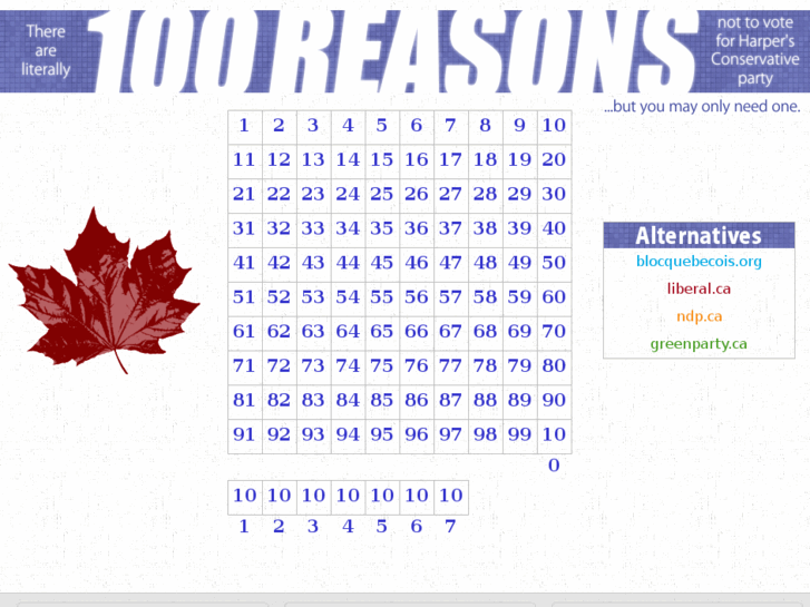 www.100reasons.ca