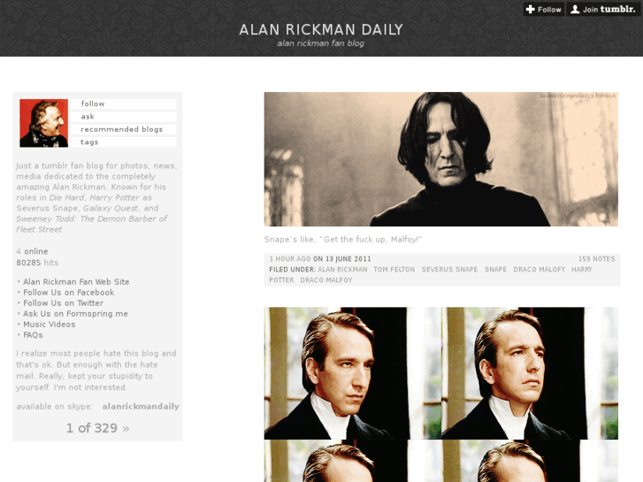 www.alanrickmandaily.com