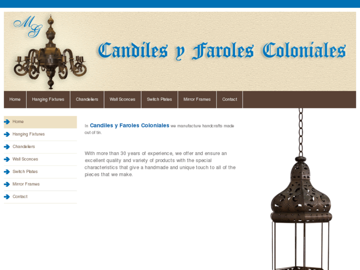 www.candilesyfarolescoloniales.com