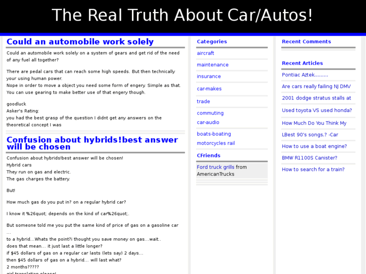 www.caranswer.info