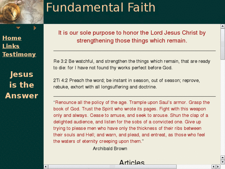 www.fundamentalfaith.com