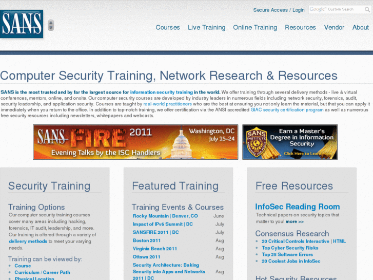 www.sans-courses.net