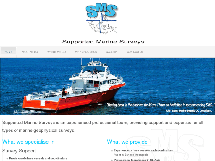 www.supportedmarinesurveys.com