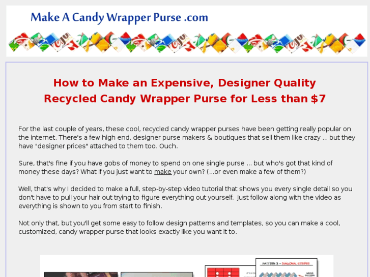 www.makeacandywrapperpurse.com