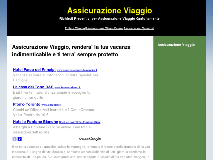 www.assicurazioneviaggio.info