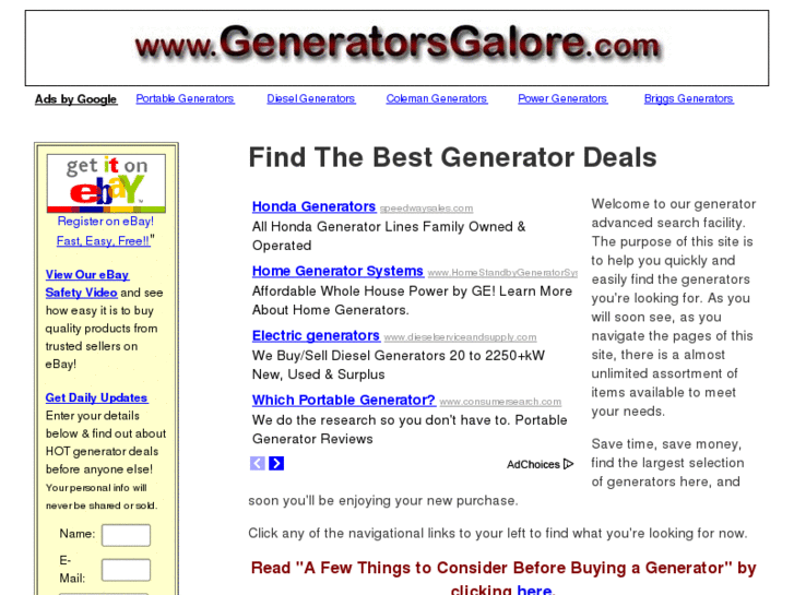 www.generatorsgalore.com