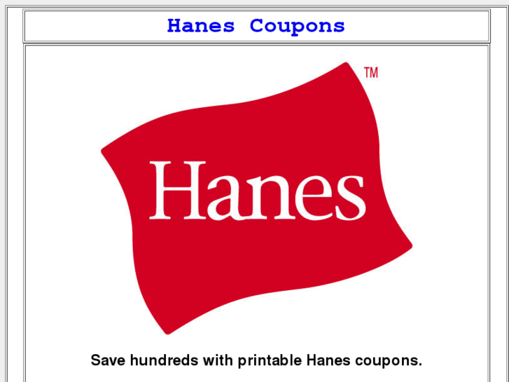 www.hanescoupons.com