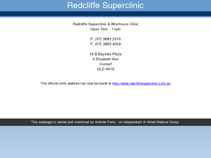 www.redcliffesuperclinic.com