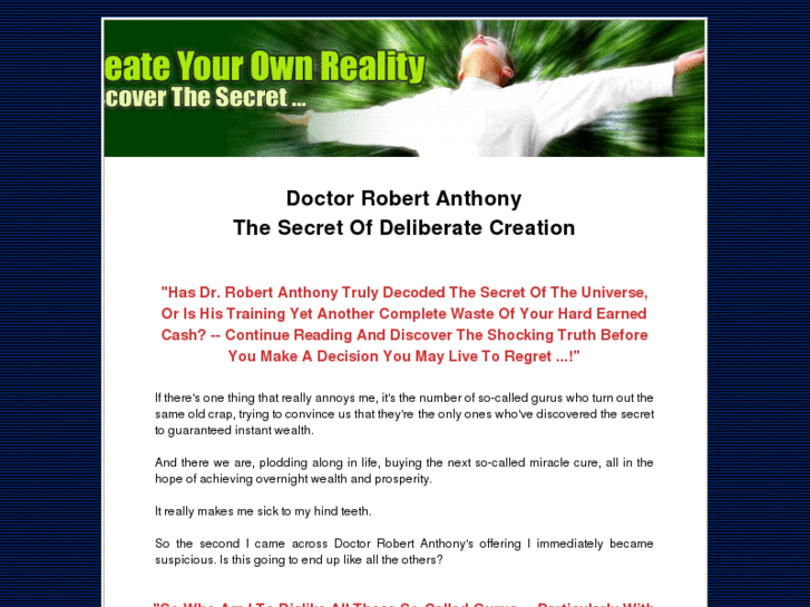 www.therobertanthonysecret.com