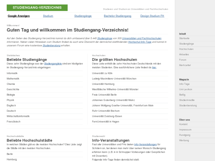 www.studiengang-verzeichnis.com