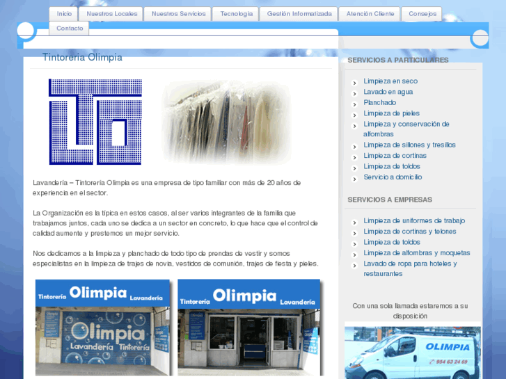 www.tintoreriaolimpia.es