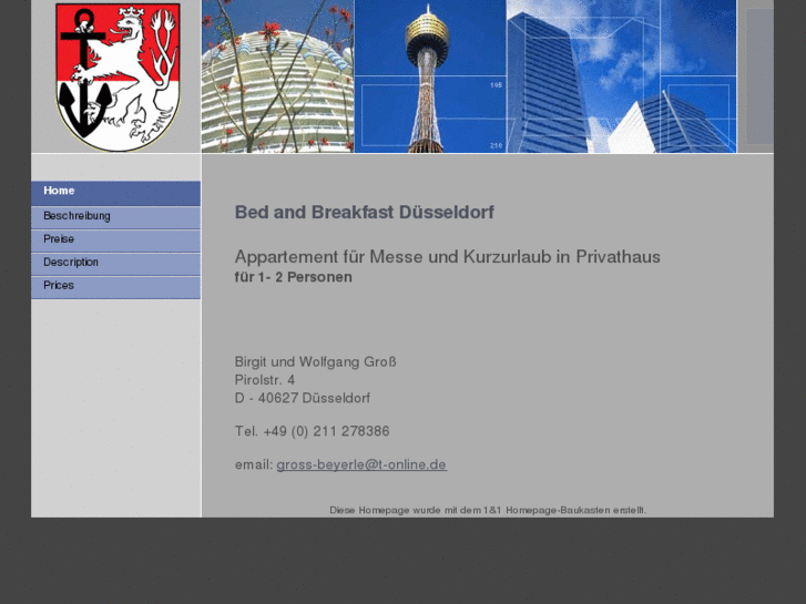 www.bedandbreakfast-duesseldorf.com