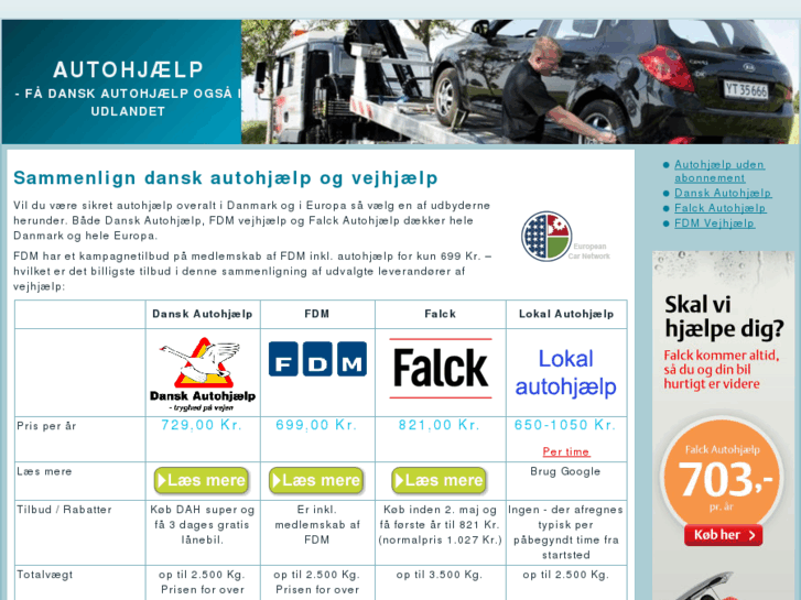 www.dansk-autohjaelp.net