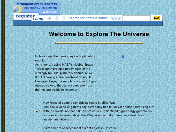 www.exploretheuniverse.com