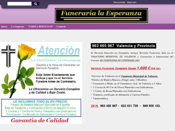 www.funerarialaesperanza.es