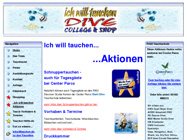 www.ichwilltauchen.de