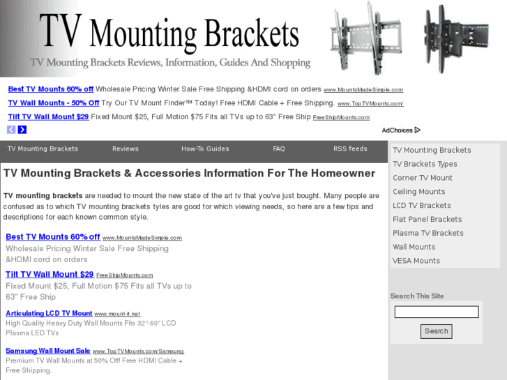 www.tvmountingbrackets.org