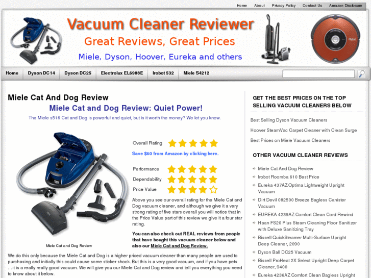 www.vacuumcleanerreviewer.com