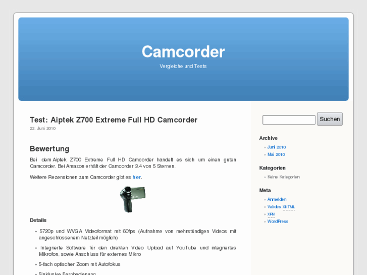 www.camcorder-vergleich.com