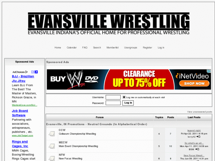 www.evansvillewrestling.com