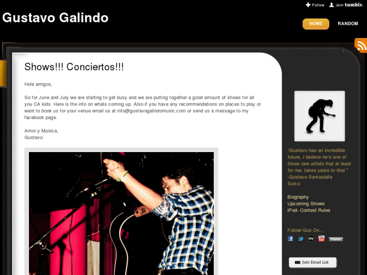 www.gustavogalindomusic.com