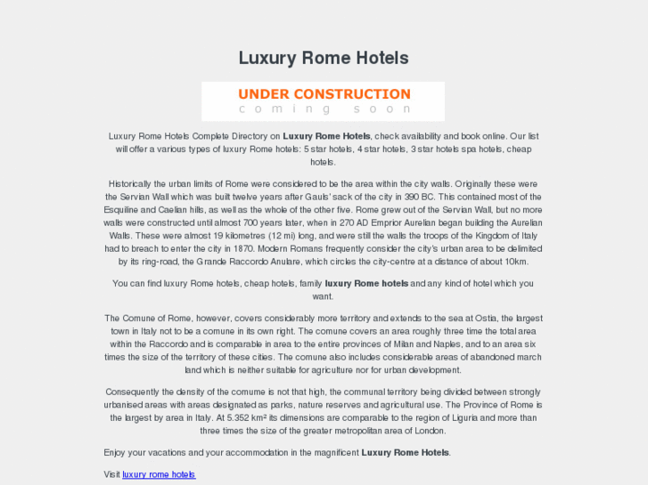 www.luxuryromehotels.net