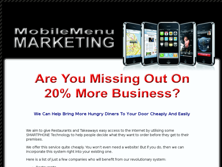 www.mobilemenumarketing.com