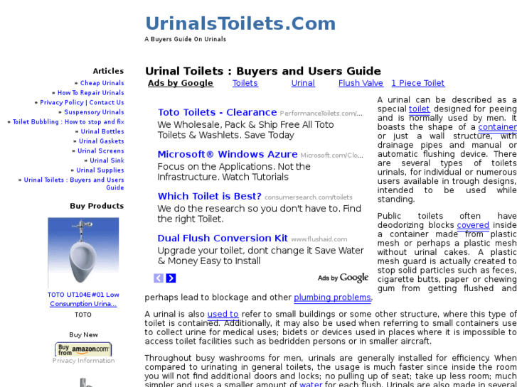 www.urinalstoilets.com