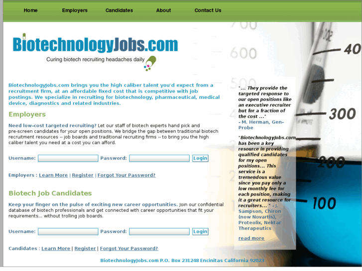 www.biotechnologyjobs.com