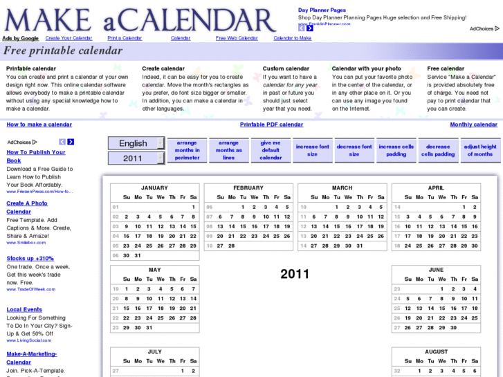 www.makecalendar.net