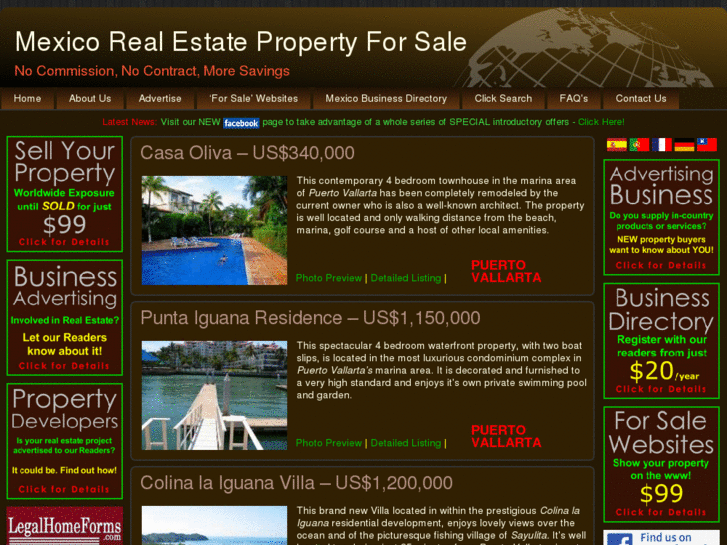 www.mexicorealestatepropertyforsale.com