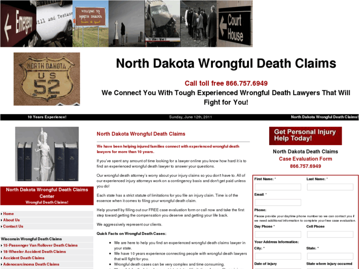 www.northdakotawrongfuldeathclaims.com